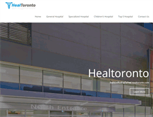 Tablet Screenshot of healtoronto.com